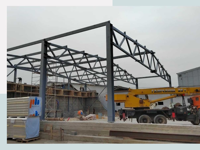 Строительство цехов в Усть-Лабинске