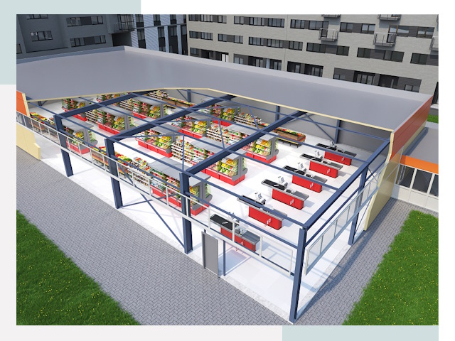 Строительство магазинов в Усть-Лабинск от 613 руб. за м²