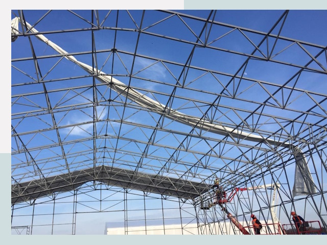 Шатровые ангары от 613 руб. в Усть-Лабинске и Краснодарском крае