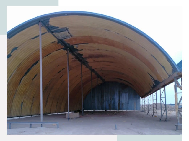 Реконструкция ангаров в Усть-Лабинске