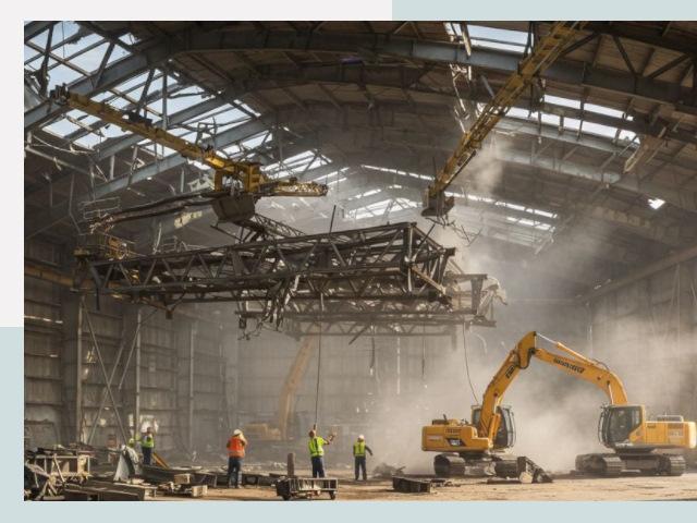 Демонтаж ангаров в Усть-Лабинске от 613 руб. за м²