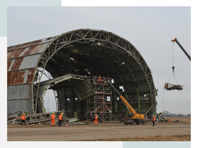 Демонтаж ангаров в Усть-Лабинске